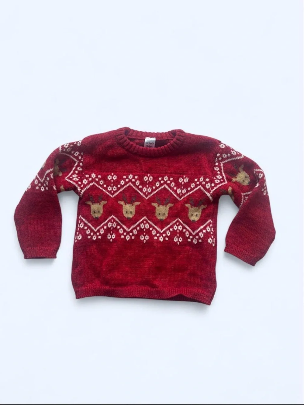 Carter’s Holiday Reindeer Knit Sweater